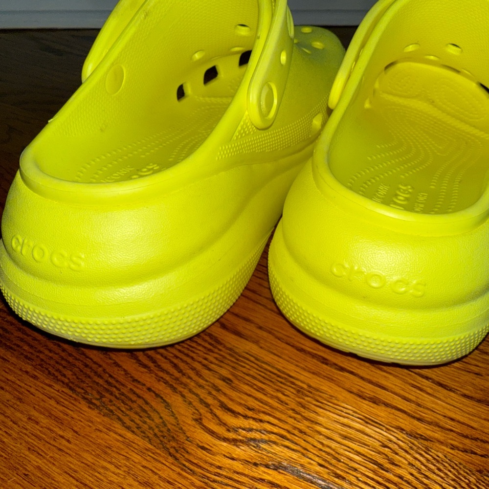 CROCS Yellow Mules & Clogs with Vibrant Design - Picture 2 of 4